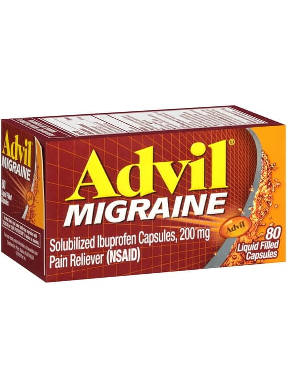 Advil Pain Relievers and Fever Reducer Liquid Filled Capsules, 200 Mg Ibuprofen, 80 Count