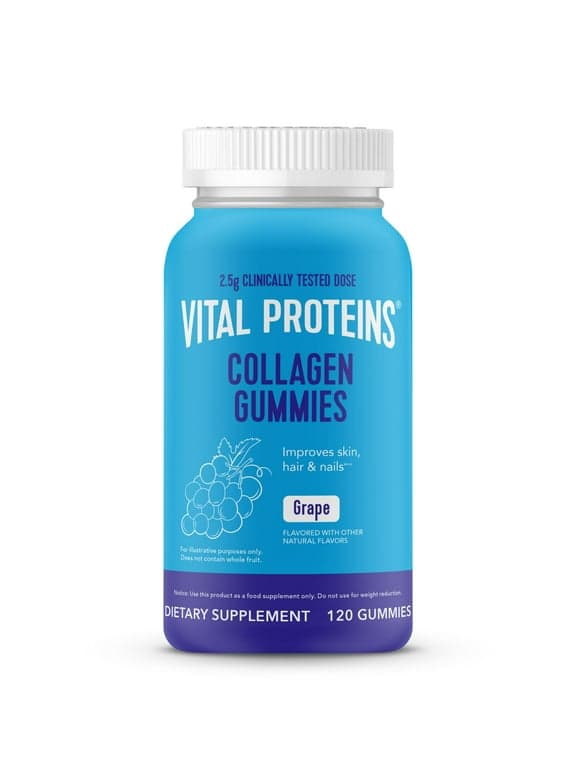 Vital Proteins Collagen Supplement Gummies, Grape Flavor, 120 Count